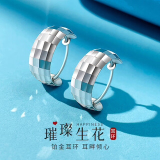 Coisept950 platinum earrings for women, platinum earrings, sparkling earrings, birthday gifts for girlfriend and wife, wedding anniversary, sparkling platinum earrings