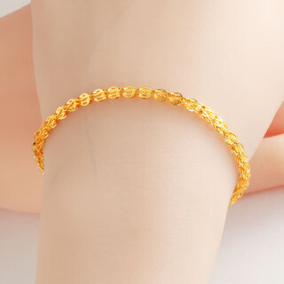 Caox gold bracelet for women au750 pure gold phoenix tail chain showing big bonus 18k gold 9999 pure gold for your girlfriend, weighing about 2.43-2.51g