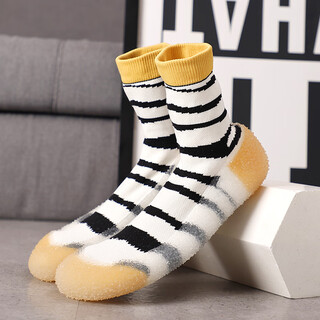 Xka ultra-light and silent indoor fitness sneakers, yoga, pilates, aerobic rope skipping, non-slip shock-absorbing soft soles, black and white magic high-waist shock-absorbing soles 34