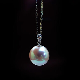 Fat donglai quality pearl pendant 18k guti 18k gold freshwater 11mm white perfect round simple pendant free l 9mm white warm light (size is too small) slightly flawed