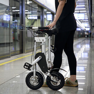 Weibaike folding bike xx52 elderly model solid wheel single speed lightweight mini portable aluminum disc brake small wheel