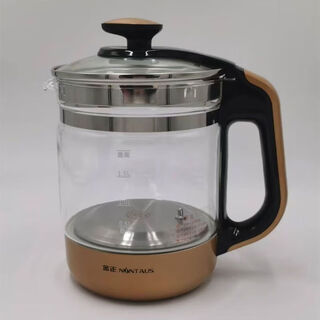 Jinzheng health kettle fully automatic thickened glass black tea making electric kettle decoction kettle electric kettle chinese medicine kettle 1828e gold single pot + lid 1.8l