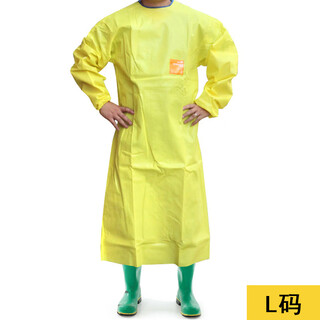 微护佳ANSELL安思尔2300化学实验工作服防硫酸耐酸碱连体带帽危化品运输C级防护服 3000反穿围裙（不含配件） XXL