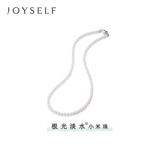 Oeinoeinjoyself aurora freshwater pearl necklace women's millet beads baby beaded clavicle necklace comparable to akoya selection aurora freshwater / silver buckle 2.5-3mm