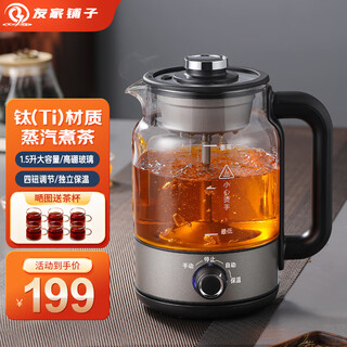 Biooner tea kettle pure titanium tea kettle steam spray type steaming tea constant temperature insulation kettle health kettle electric kettle office tea kettle b27 titanium