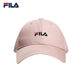 Fila official baseball cap couple style men's and women's hat fashion casual peaked hat sun hat longlin pink-lp xs