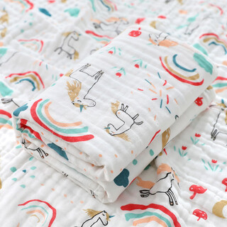 Pick-up cat baby blanket soft absorbent newborn bath blanket newborn quilt baby children normal density six layers random color one piece 110*