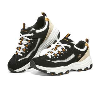 Skechers retro panda shoes women's shoes thick soled dad shoes casual sports shoes 6