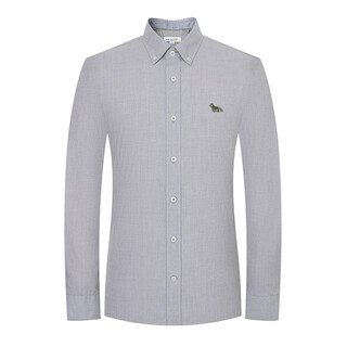 Henry grant henry grant red panda autumn new british casual shirt men's simple solid color long-sleeved shirt jacket green army green (qsc241121u211) 44 (165/84a)