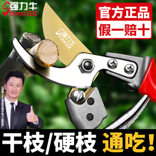 Powerful cow pruning shears for flower orchards, german garden shears, fruit tree pruning gardener shears, black king kong (sk5 steel)