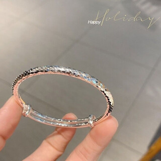 Pt950 platinum baby's breath push-pull bracelet platinum fashion live ring bracelet mid-autumn festival gift gold store same style 4.72g platinum silver-covered baby's breath push-pull bracelet