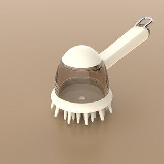 Yibao pet dog bath brush cat five finger brush palm bath comb massage brush bath tools beauty tools liquid bath brush (off-white)