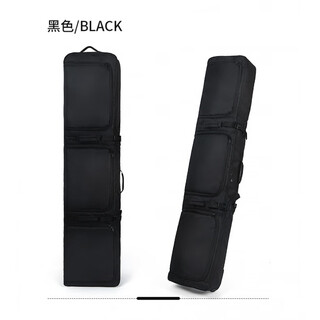 山头林村干湿分离滑雪板带轮背包滑雪鞋装备包单板板包带轮可托运可双肩包 爵士黑静音轮【160cm】