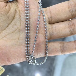 Diamond chain pt950 platinum necklace for women platinum clavicle chain laser sweater chain 2.5mm thick not invoiced 45cm11.92g face width 2.5