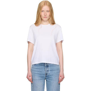 Toteme light luxury women's white classic t-shirt white 20 | l