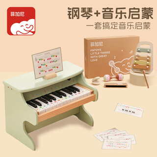 菲加尼儿童钢琴音乐启蒙礼盒玩具小女孩婴儿宝宝乐器周岁生日礼物