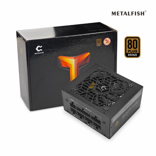 鱼巢（metalfish）SFX电源额定500W全模组白色持续600W峰值750W铜牌ITX迷你小机箱电源 SFX600W全模组黑【铜牌认证 质保5年】