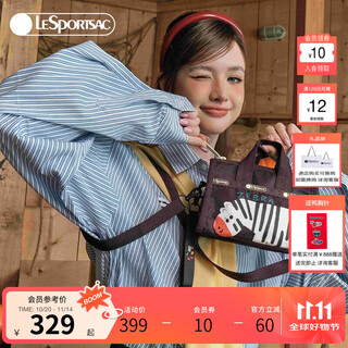 Lesportsac new funny duck joint crossbody bag cute printed clutch bag shoulder bag gift for girls zebra