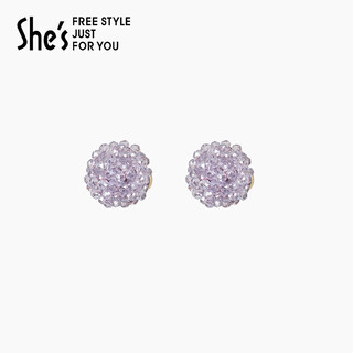She s qianzi yao my declaration small hydrangea crystal earrings women's earrings earrings birthday gift for girlfriend