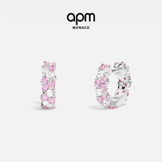 Apm monaco rose drop hoop earrings light luxury personalized women's earrings jewelry as graduation gifts rose drop earrings