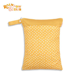 Cross-border diaper bag double-layer hanging bag baby dry and wet nordic storage wetbag printed separated waterproof bag gf53 30*40cm