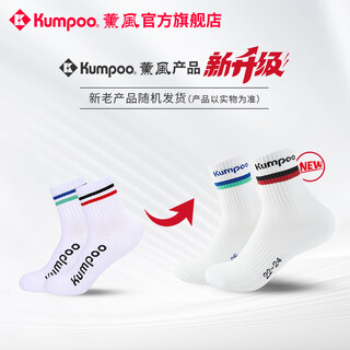 薰风（KUMPOO） Kumpoo羽毛球袜子熏风男女运动袜厚毛巾底防滑加厚袜子儿童袜 KSO-R20  男款袜子