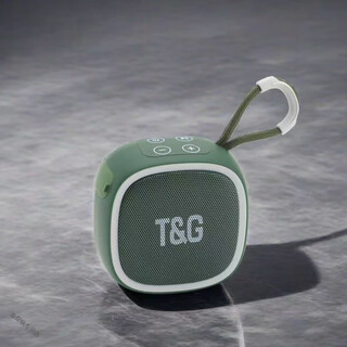 小米锅巴迷你无线蓝牙音箱大音量户外便携插卡U盘带FM低音炮小巧音响2025新款 墨绿色(type-c充电+进口喇叭)