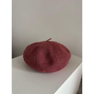 Chuangjingyi selected beret women's summer thin white green light blue linen breathable thin spring and summer beret fashion british jam red m l (58-60c)