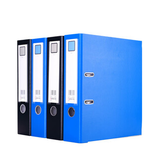 齐心(Comix) A206N 办公必备欧式快劳夹 A4 3寸 黑 (15个装)