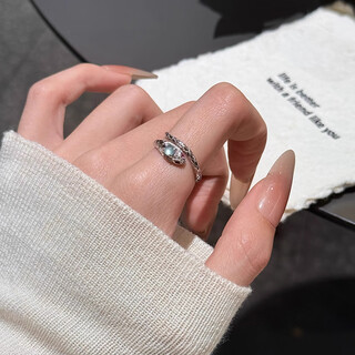 Core luxury reverse love small vinegar bag with the same style snake ring for women xiaoling snake tail ring open ring adjustable flat ring gift small vinegar bag with the same style upgraded version