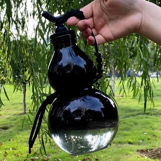 Chijuhui gourd water cup oriental gift black myth wukong enjoys the gourd water bottle large capacity peripheral internet celebrity sports insulated cup black warrior gourd cup 800ml