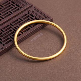 Mengdong lao phoenix gold store 999 pure gold pure silver real gold silver-clad heritage bracelet solid pure yellow i gold ring frosted 54#