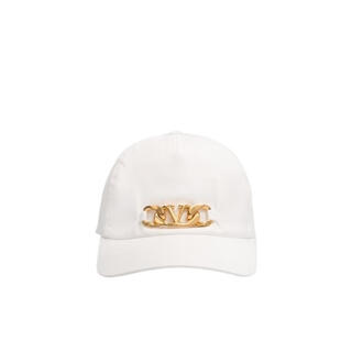 Valentino garavani women's hat sun shade white polyester outdoor summer baseball cap fashion white s