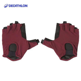 Decathlon (decathlon) fitness gloves strength training gloves anti-callus special red l-4067295