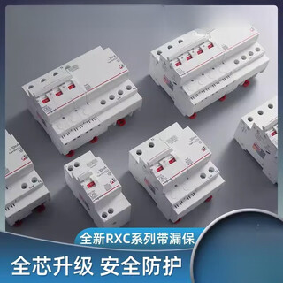 Leakage protector air switch circuit breaker rxc series electric switch 63a 1p+n