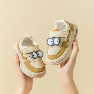 Terranis yangma recommends baby toddler shoes spring and autumn new infant shoes soft sole boys anti-slip girl baby cartoon maillard matching-khaki_spring and autumn style 12 inner length cm_16 size
