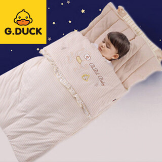 G.duck little yellow duck thin and thick optional baby sleeping bag anti-kick quilt universal thickened quilt for infants and toddlers, length 90cm picture color 0 to 2 years old, autumn, winter, spring and autumn styles