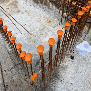 Sailoto steel wire head protective sleeve threaded steel bar protective cap mushroom cap steel pipe protective sleeve shelf pipe blocking screw 1025 steel bar universal yellow 500 pieces