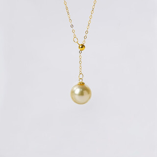 Zunding pearl-18k seawater pearl south sea gold bead y chain pendant (including chain) 9-10mm y chain 9-10mm