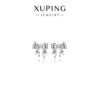 Xuping xuping jewelry alloy fashion sweet bow earrings women's gift accessories white