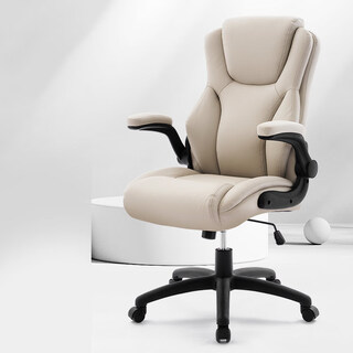 Botai office chair study desk chair home boss leather lift chair study chair computer chair 92259h gray