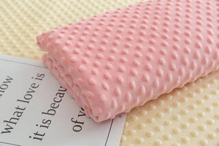 Fantasy baby beanie fabric fabric super soft children's bedding short hair handmade baby comfort blanket sleeping bag pink 6# half a meter price