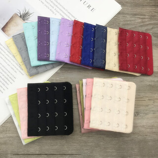 Sangpu four rows and four buckles 7.5cm extension buckle extra long buckle buckle back buckle 4 rows buckle enlarged underwear buckle bra buckle black