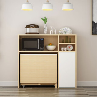 Lannisen dining table and chair combination nordic simple home dining table modern small apartment multi-functional telescopic folding dining table a sideboard 1.5 meters