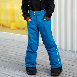 Running single board and double board windproof cotton ski pants for boys and girls 7778 252 blue 110cm