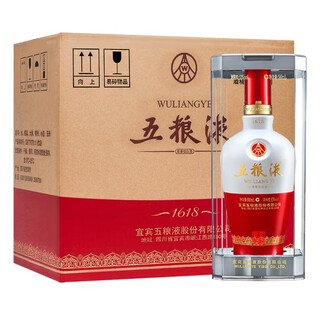 Wuliangye 1618 full box strong aroma liquor business banquet gift choice 52% 500ml 6 bottles full box 52% 500ml 6 bottles