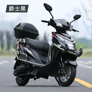 Feiye electric vehicle 2025 brand new battery vehicle men's and women's electric motorcycle takeaway 72v electric vehicle long range electric vehicle trade-in subsidy high speed long distance running king ares deluxe edition matte black + free tail box + guard bar 60/72v20.22ah naked vehicle shell