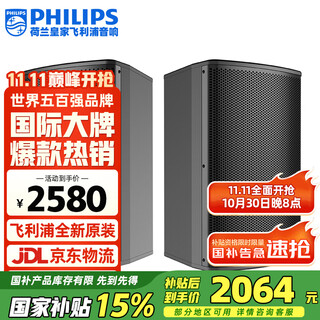 飞利浦（PHILIPS）CSS1633家庭KTV音响设备专业卡包无源音箱家庭影院电视音箱设备