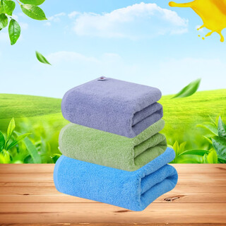 Original imported from japan takumi jirushi pure cotton soft, skin-friendly and absorbent household bath towel for men and women, blue, green and gray 3-piece combination pack made in japan original imported from japan high-quality bath towel