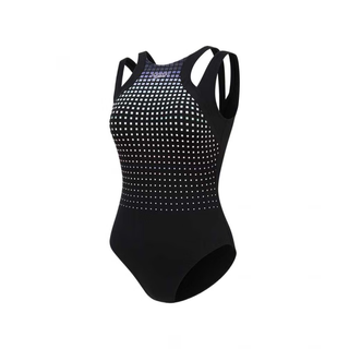 Speedo electric matrix black label 5.0 series simple, comfortable and fashionable sleeveless one-piece swimsuit women's black blue black/blue one size 30